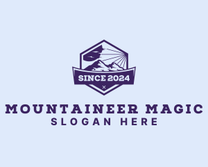 Mountain Peak Hiking logo design