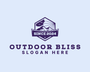 Mountain Peak Hiking logo design