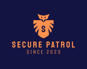 Owl Shield Wings Security logo design