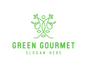 Green Human Vines  logo