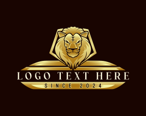 Luxury Lion Crest logo