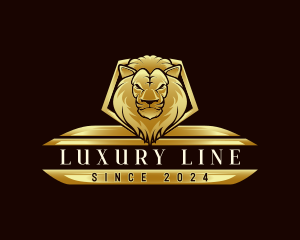 Luxury Lion Crest logo design