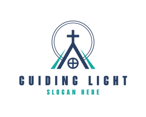 Church Cross Religion logo design