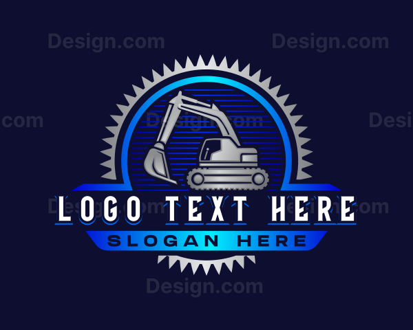 Excavator Machinery Digger Logo