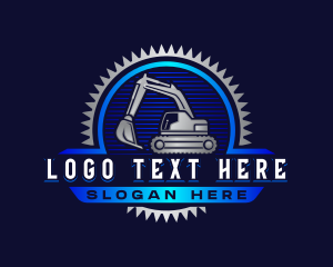 Excavator Machinery Digger logo