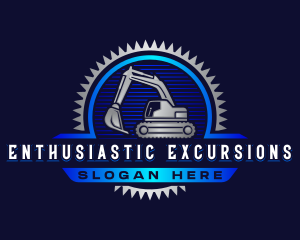 Excavator Machinery Digger Logo