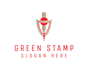 Cricket Bat Ball Shield  logo design