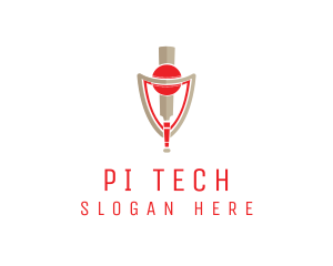 Cricket Bat Ball Shield  logo design