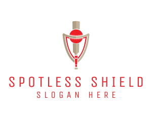 Cricket Bat Ball Shield  logo design