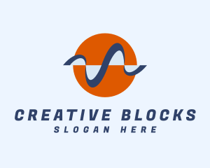 Modern Creative Wave logo design