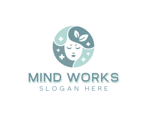 Mental Health Mindfulness Head logo design