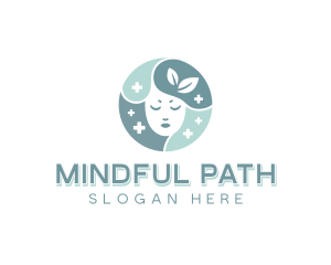 Mental Health Mindfulness Head logo design