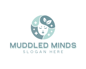 Mental Health Mindfulness Head logo design