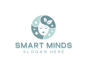 Mental Health Mindfulness Head logo design