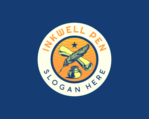 Inkwell Quillpen Lawyer Notary logo design