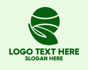 Tennis Ball Player Hand  Logo