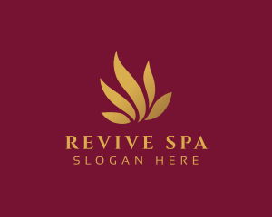 Abstract Lotus Spa logo design