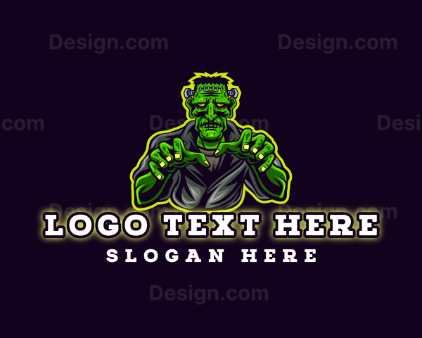 Frankenstein Monster Gaming Logo