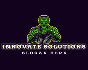 Frankenstein Monster Gaming Logo