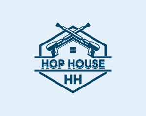 House Pressure Washer logo design