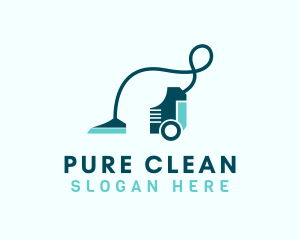 Sanitary Vacuum Cleaning logo design