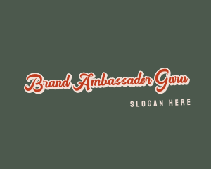 Retro Cursive Company logo design