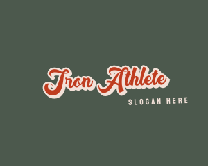 Retro Cursive Company logo design