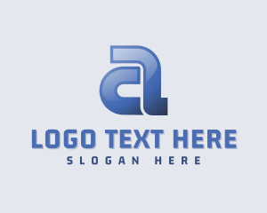 Simple Business Letter A logo