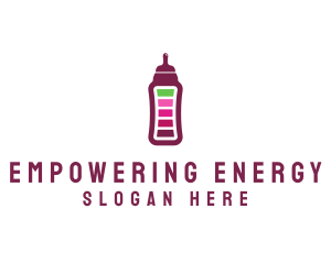 Baby Bottle Energy logo design