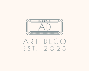 Art Deco Retro Signage logo design