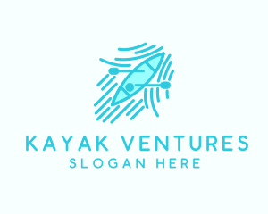 Kayak Canoe Rowing Boat logo