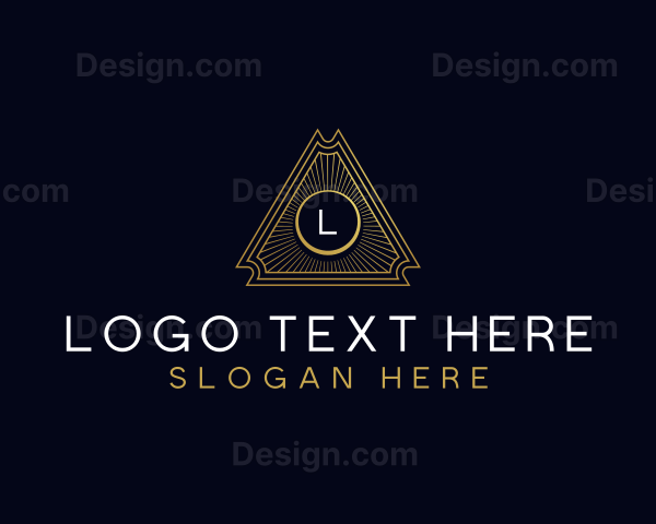 Luxury Art Deco Triangle Logo