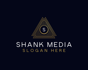 Luxury Art Deco Triangle logo design