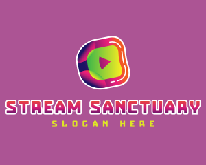Media Streaming Play Button logo