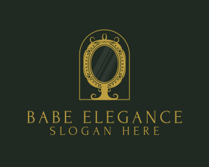 Elegant Ornate Mirror logo design