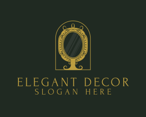 Elegant Ornate Mirror logo design