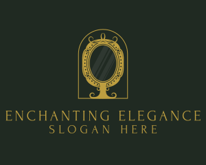 Elegant Ornate Mirror logo design