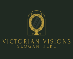 Elegant Ornate Mirror logo design