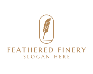 Feather Quill Writing logo design