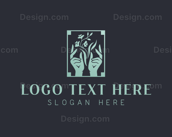 Floral Yoga Wellness Logo