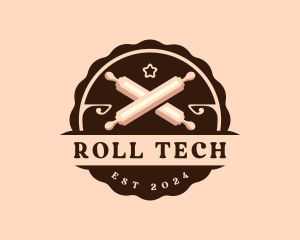 Rolling Pin Bakery Chef logo design