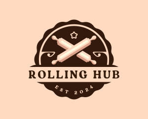 Rolling Pin Bakery Chef logo design