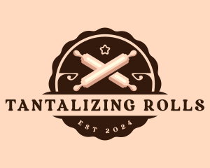 Rolling Pin Bakery Chef logo design