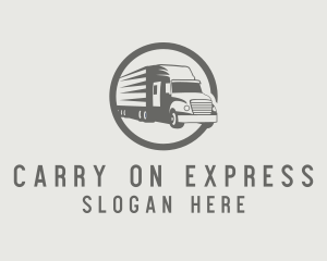 Express Truck Courier logo design