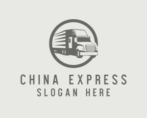 Express Truck Courier logo design