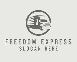 Express Truck Courier logo design