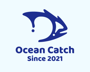 Ocean Water Fish logo design