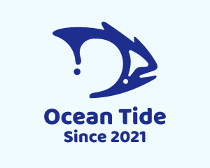 Ocean Water Fish logo design