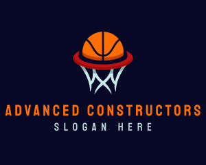 Ball Hoop Basketball logo design