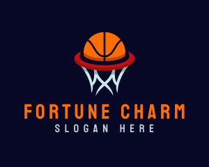 Ball Hoop Basketball logo design